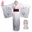 画像10: cosabc鬼滅の刃 十二鬼月 蜘蛛累くも るい 風 コスプレ衣装 イベント 演出服 二次会 コスチューム パーティー ハロウィン (10)