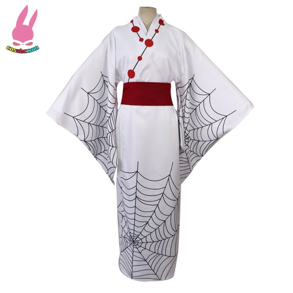 画像5: cosabc鬼滅の刃 十二鬼月 蜘蛛累くも るい 風 コスプレ衣装 イベント 演出服 二次会 コスチューム パーティー ハロウィン (5)