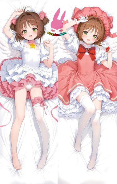 画像1: cosabc  等身抱き枕カバー　カードキャプターさくら  木之本桜　きのもと さくら【同人】等身大 抱き枕カバー 2wayトリコット 160×50cm 高品質 セクシー美女 (1)