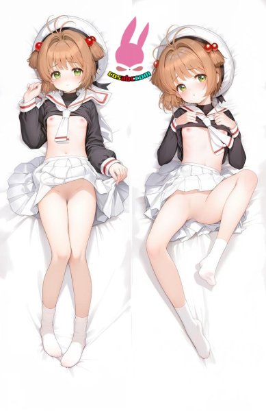 画像1: cosabc  等身抱き枕カバー　カードキャプターさくら  木之本桜　きのもと さくら【同人】等身大 抱き枕カバー 2wayトリコット 160×50cm 高品質 セクシー美女 (1)