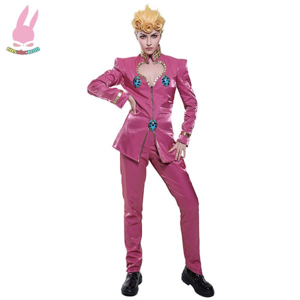 画像2: cosabcジョジョの奇妙な冒険　ジョルノ・ジョバァーナ風 コスプレ衣装 イベント 演出服 二次会 コスチューム パーティー ハロウィン (2)