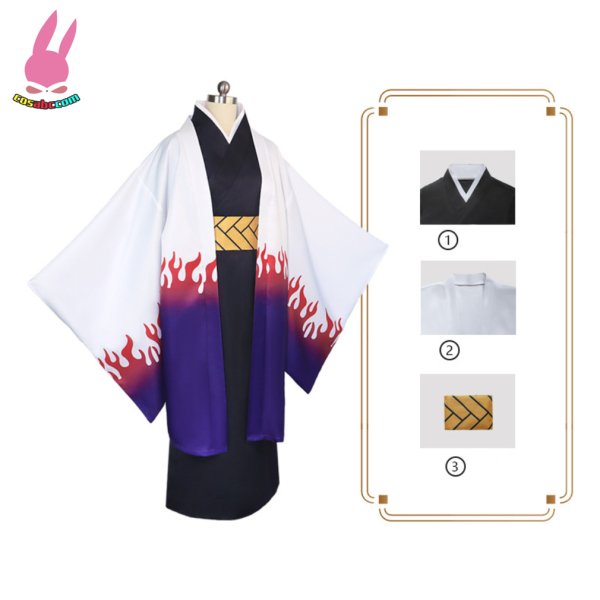 画像1: cosabc鬼滅の刃　産屋敷 耀哉 うぶやしき かがや風 コスプレ衣装 イベント 演出服 二次会 コスチューム パーティー ハロウィン (1)