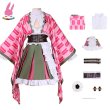 画像3: cosabc鬼滅の刃　甘露寺蜜璃　かんろじみつり風 コスプレ衣装 イベント 演出服 二次会 コスチューム パーティー ハロウィン (3)