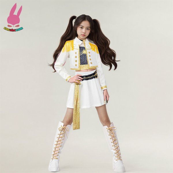 画像5: cosabcKPOPガールズ デーモン・ハンターズ 子供用 ルミ ミラ ゾーイ 風 コスプレ衣装 イベント 演出服 二次会 コスチューム パーティー ハロウィン (5)