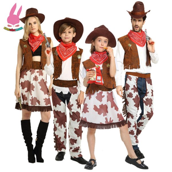 画像1: cosabcハロウィン カウボーイ　子供服 ハット風 コスプレ衣装 イベント 演出服 二次会 コスチューム パーティー ハロウィン (1)