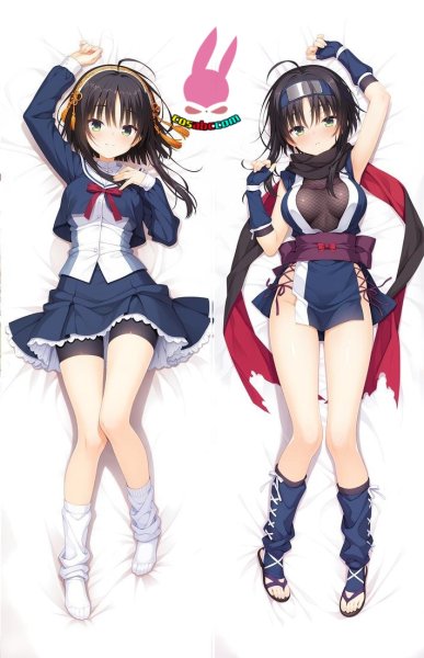 画像1: cosabc  等身抱き枕カバー　千恋＊万花 常陸茉子 ひたちまこ【同人】等身大 抱き枕カバー 2wayトリコット 160×50cm 高品質 セクシー美女 (1)