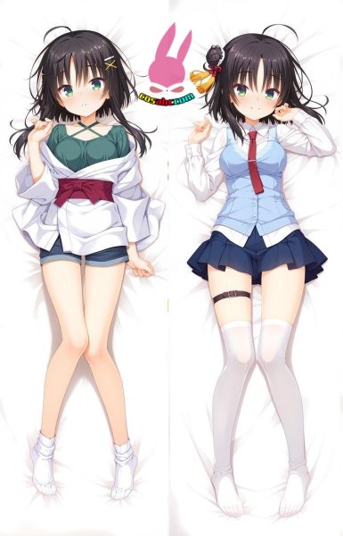 画像1: cosabc  等身抱き枕カバー　千恋＊万花  常陸茉子 ひたちまこ【同人】等身大 抱き枕カバー 2wayトリコット 160×50cm 高品質 セクシー美女 (1)