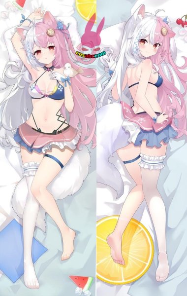 画像1: cosabc  等身抱き枕カバー　vtuber  vtuber【同人】等身大 抱き枕カバー 2wayトリコット 160×50cm 高品質 セクシー美女 (1)