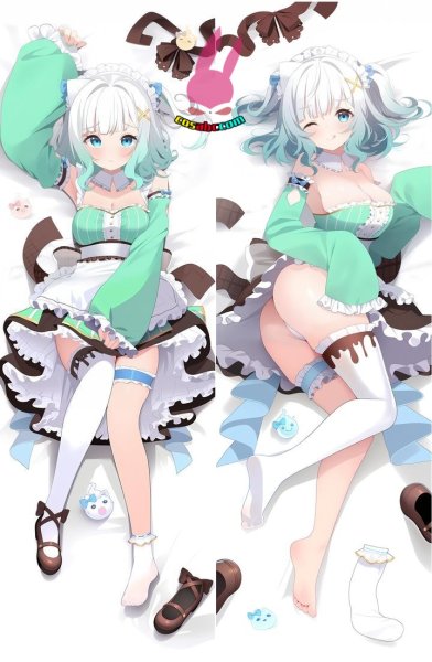 画像1: cosabc  等身抱き枕カバー　vtubre  ミント・ファントーム【同人】等身大 抱き枕カバー 2wayトリコット 160×50cm 高品質 セクシー美女 (1)