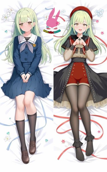 画像1: cosabc  等身抱き枕カバー　バンドリ！  若葉睦 わかばむつみ 【同人】等身大 抱き枕カバー 2wayトリコット 160×50cm 高品質 セクシー美女 (1)