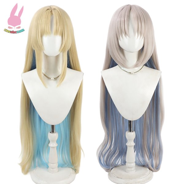 画像1: cosabc鳴潮 めいちょう 聖女 カルテジア フルールドリス 風 コスプレウィッグ かつら コスチューム イベント 変装 仮装 パーティー ハロウィン (1)