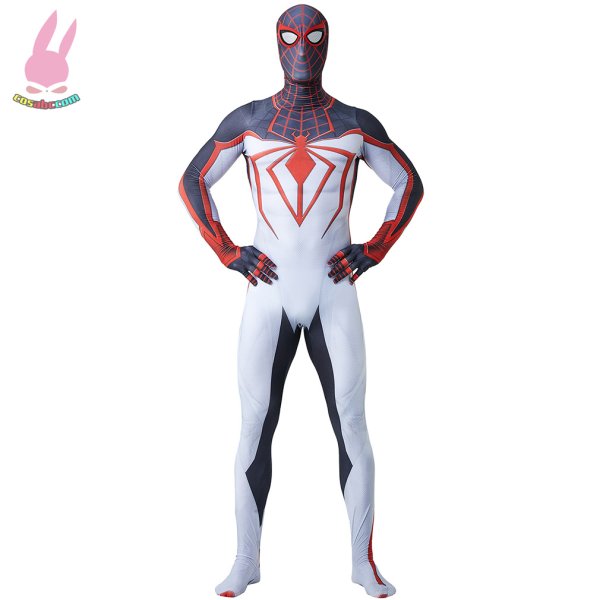 画像1: cosabc マイルズ・モラレス   スパイダーマンステージ衣装 弾力と伸縮性あり コスチューム コスプレ衣装　ハロウイン仮装 ハロウインコス (1)
