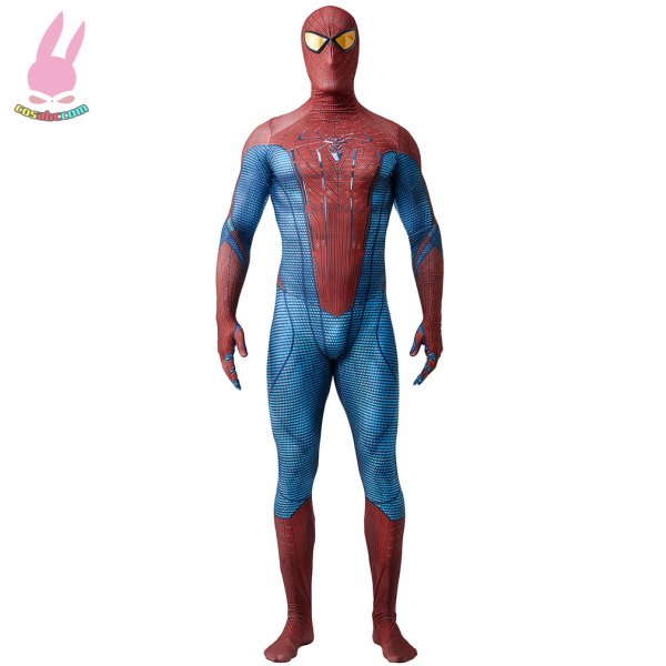 画像1: cosabcTheAmazing Spider-manアメイジング・スパイダーマン　 黄色いアイマスクテージ衣装 弾力と伸縮性あり コスチューム コスプレ衣装　ハロウイン仮装 ハロウインコス (1)
