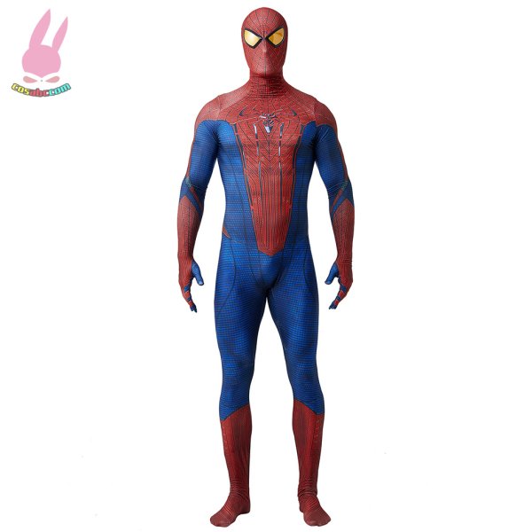 画像1: cosabcTheAmazing Spider-manアメイジング・スパイダーマン　 黄色いアイマスクテージ衣装 弾力と伸縮性あり コスチューム コスプレ衣装　ハロウイン仮装 ハロウインコス (1)