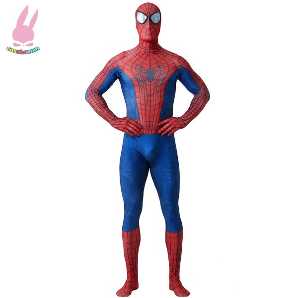 画像1: cosabc スパイダーマン タイツステージ衣装 弾力と伸縮性あり コスチューム コスプレ衣装　ハロウイン仮装 ハロウインコス (1)