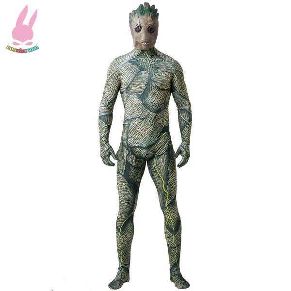 画像1: Groot グルートタイツ着ぐるみ ステージ衣装 弾力と伸縮性あり コスチューム コスプレ衣装　ハロウイン仮装 ハロウインコス (1)