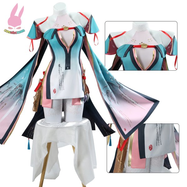 画像3: cosabc 鳴潮 折枝 オリエ風 コスプレ衣装 イベント 演出服 二次会 コスチューム パーティー ハロウィン (3)