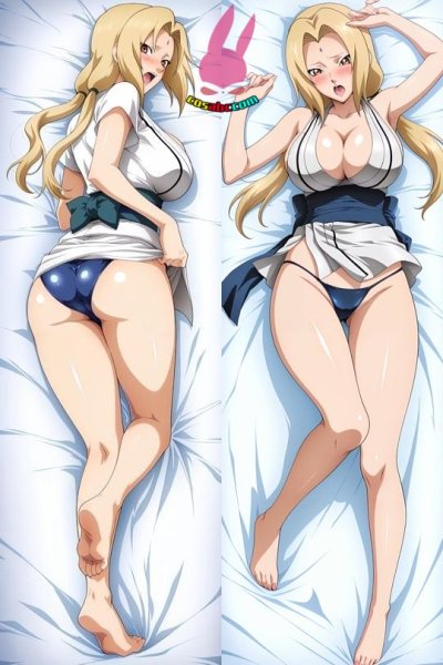 画像1: cosabc  等身抱き枕カバー　綱手【同人】等身大 抱き枕カバー 2wayトリコット 160×50cm 高品質 セクシー美女 (1)