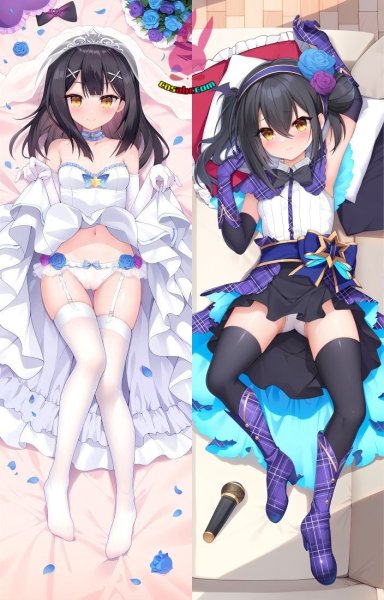 画像1: cosabc  等身抱き枕カバー　美遊 みゆ【同人】等身大 抱き枕カバー 2wayトリコット 160×50cm 高品質 セクシー 美女 (1)
