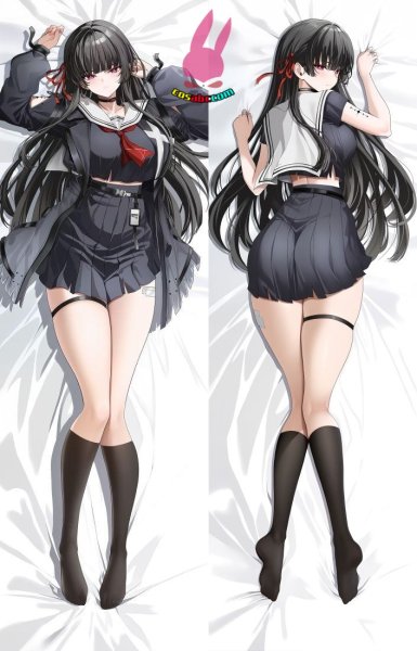 画像1: cosabc  等身抱き枕カバー　朽葉千咲【同人】等身大 抱き枕カバー 2wayトリコット 160×50cm 高品質 セクシー 美女 (1)