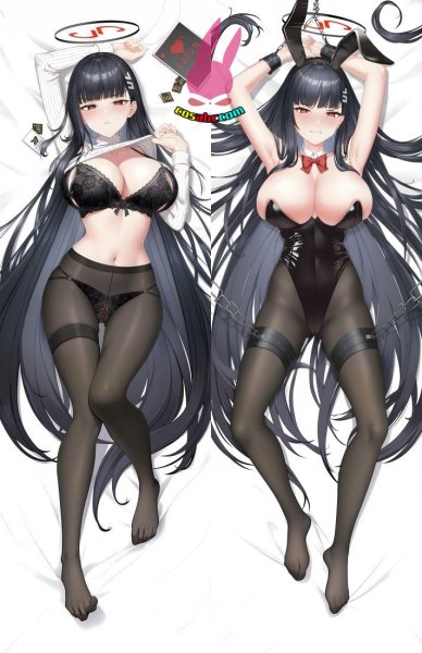 画像1: cosabc  等身抱き枕カバー　ブルーアーカイブ  調月リオ【同人】等身大 抱き枕カバー 2wayトリコット 160×50cm 高品質 セクシー 美女 (1)