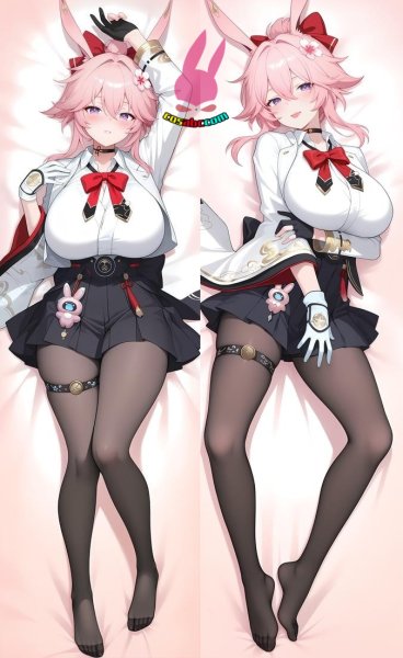 画像1: cosabc  等身抱き枕カバー　崩壊：スターレイル  緋英 ヒエイ【同人】等身大 抱き枕カバー 2wayトリコット 160×50cm 高品質 セクシー 美女 (1)