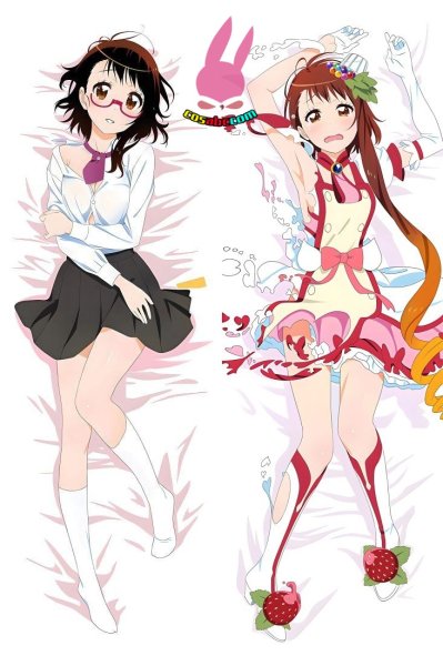 画像1: cosabc  等身抱き枕カバー　ニセコイ  小野寺小咲 おのでらこさき【同人】等身大 抱き枕カバー 2wayトリコット 160×50cm 高品質 セクシー 美女 (1)