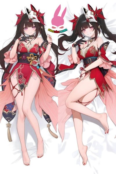 画像1: cosabc  等身抱き枕カバー　崩壊：スターレイル  花火 はなび【同人】等身大 抱き枕カバー 2wayトリコット 160×50cm 高品質 セクシー 美女 (1)