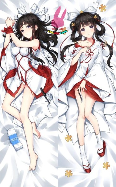画像1: cosabc  等身抱き枕カバー　ガール・カフェ・ガン  菊理千姫 きくり ちひめ【同人】等身大 抱き枕カバー 2wayトリコット 160×50cm 高品質 セクシー 美女 (1)