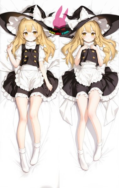 画像1: cosabc  等身抱き枕カバー　東方プロジェクト  霧雨魔理沙 きりさめまりさ【同人】等身大 抱き枕カバー 2wayトリコット 160×50cm 高品質 セクシー 美女 (1)