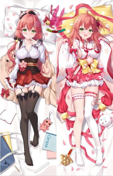 画像1: cosabc  等身抱き枕カバー　ホロライブ  桜巫女 さくらみこ【同人】等身大 抱き枕カバー 2wayトリコット 160×50cm 高品質 セクシー 美女 (1)