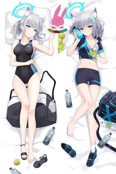 画像1: cosabc  等身抱き枕カバー　ブルーアーカイブ  砂狼シロコ【同人】等身大 抱き枕カバー 2wayトリコット 160×50cm 高品質 セクシー 美女 (1)