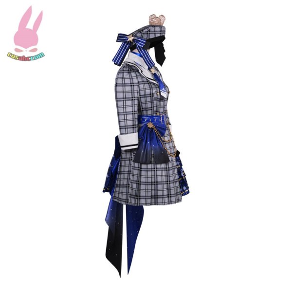 画像4: cosabc ホロライブ 所属VTuber 星街すいせい 風 コスプレ衣装 イベント 演出服 二次会 コスチューム パーティー ハロウィン (4)