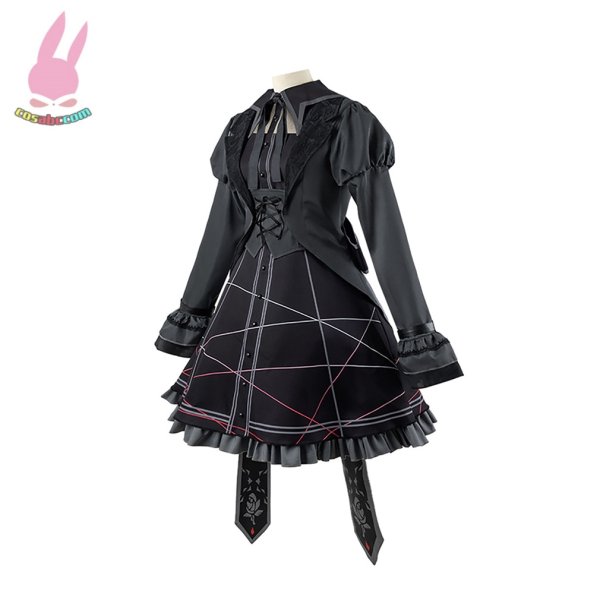画像2: cosabcプロジェクトセカイ カラフルステージ! 朝比奈まふゆ風 コスプレ衣装 イベント 演出服 二次会 コスチューム パーティー ハロウィン (2)