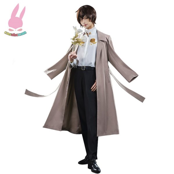 画像3: cosabc 文豪ストレイドッグス  太宰 治  中原中也 十周年 風 コスプレ衣装 イベント 演出服 二次会 コスチューム パーティー ハロウィン (3)