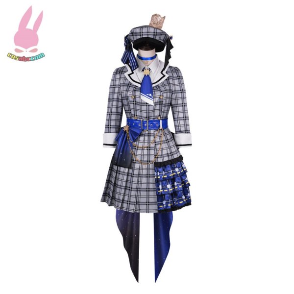画像3: cosabc ホロライブ 所属VTuber 星街すいせい 風 コスプレ衣装 イベント 演出服 二次会 コスチューム パーティー ハロウィン (3)