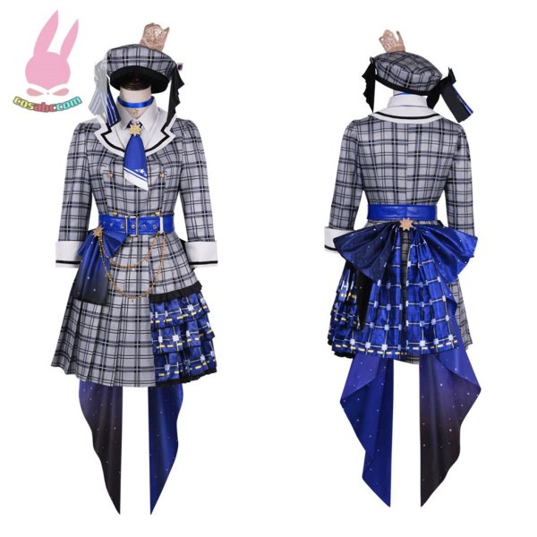 画像2: cosabc ホロライブ 所属VTuber 星街すいせい 風 コスプレ衣装 イベント 演出服 二次会 コスチューム パーティー ハロウィン (2)