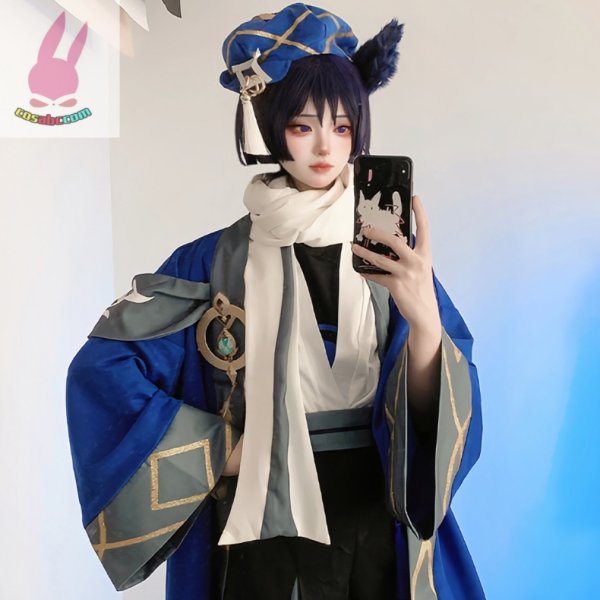 画像2: cosabc 原神　コスプレ　スカラマシュ　散兵　放浪者風 コスプレ衣装 イベント 演出服 二次会 コスチューム パーティー ハロウィン (2)