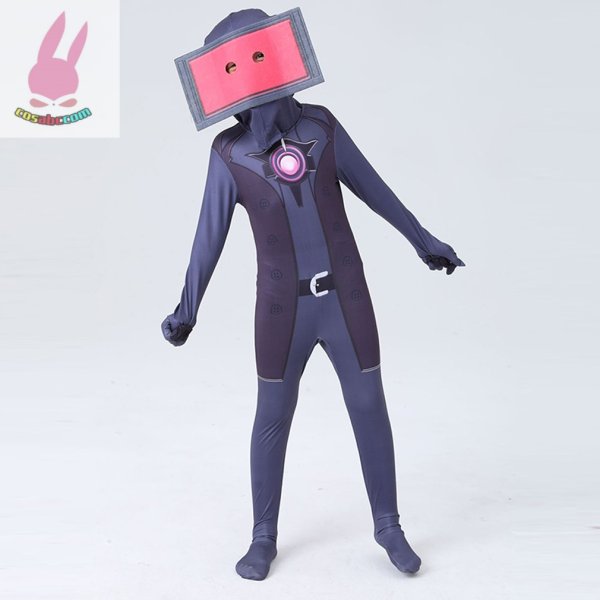 画像20: cosabcスキビディトイレ トイレマン カメラマンテージ衣装 弾力と伸縮性あり コスチューム コスプレ衣装　ハロウイン仮装 ハロウインコス (20)