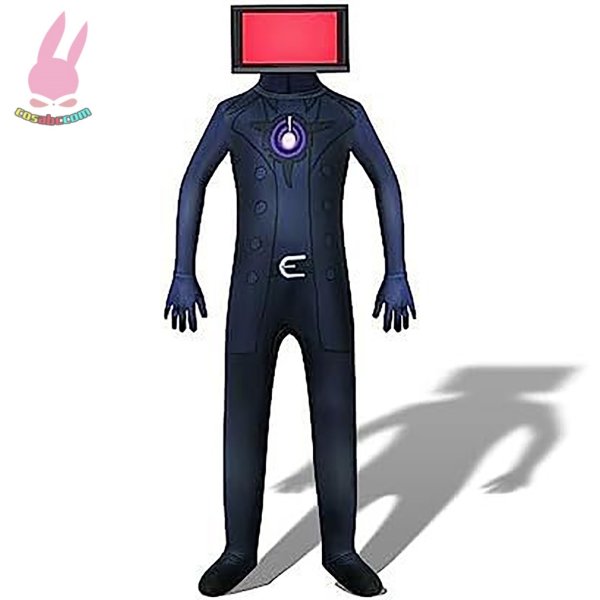画像8: cosabcスキビディトイレ トイレマン カメラマンテージ衣装 弾力と伸縮性あり コスチューム コスプレ衣装　ハロウイン仮装 ハロウインコス (8)