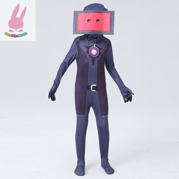 画像21: cosabcスキビディトイレ トイレマン カメラマンテージ衣装 弾力と伸縮性あり コスチューム コスプレ衣装　ハロウイン仮装 ハロウインコス (21)