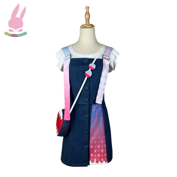 画像1: cosabc ホロライブ hololive VTuber Gawr Gura がうる・ぐら かわいサメちゃん 尻尾付け コス服風 コスプレ衣装 イベント 演出服 二次会 コスチューム パーティー ハロウィン (1)