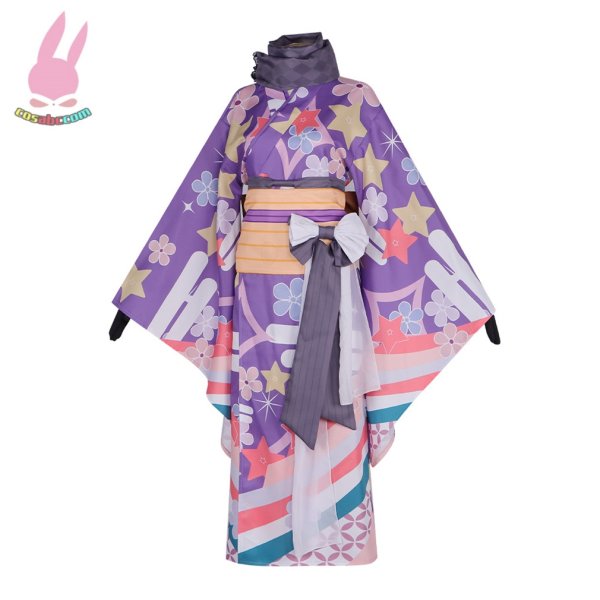 画像2: cosabc魔法少女まどか☆マギカ 暁美ほむら　あけみほむら 浴衣コス服　着物風 コスプレ衣装 イベント 演出服 二次会 コスチューム パーティー ハロウィン (2)