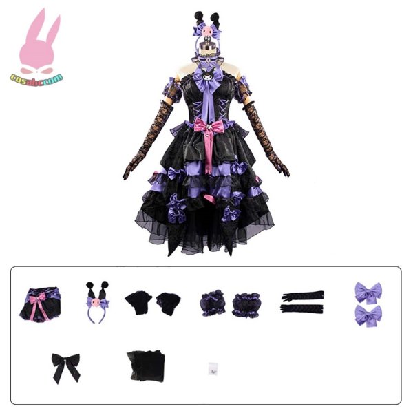 画像10: cosabcIdentity V アイデンティティV サンリオ血の女王 マリー　コス服風 コスプレ衣装 イベント 演出服 二次会 コスチューム パーティー ハロウィン (10)