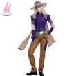 画像2: cosabcジョジョの奇妙な冒険 風 STEEL BALL RUN スティール・ボール・ラン　ユーリウス·カイザー·ツェペリ風 コスプレ衣装 イベント 演出服 二次会 コスチューム パーティー ハロウィン (2)