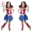 画像1: cosabcハロウィンコスプレ 仮装 ハロウィン ワンダーウーマン コスプレ仮装 子供服　キッズ風 コスプレ衣装 イベント 演出服 二次会 コスチューム パーティー ハロウィン (1)