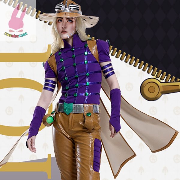 画像9: cosabcジョジョの奇妙な冒険 風 STEEL BALL RUN スティール・ボール・ラン　ユーリウス·カイザー·ツェペリ風 コスプレ衣装 イベント 演出服 二次会 コスチューム パーティー ハロウィン (9)