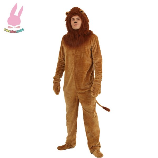 画像4: cosabcハロウィン衣装 ライオン 着ぐるみ 品質 オールインワン 子供 大人用風 コスプレ衣装 イベント 演出服 二次会 コスチューム パーティー ハロウィン (4)