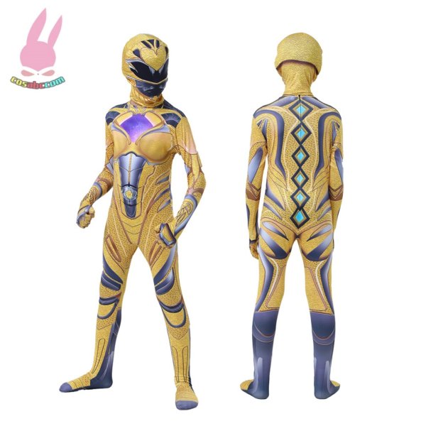 画像16: cosabcパワーレンジャー　全身タイツ　子供服テージ衣装 弾力と伸縮性あり コスチューム コスプレ衣装　ハロウイン仮装 ハロウインコス (16)