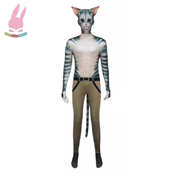 画像2: cosabc猫 コスプレ 全身タイツ　子供服テージ衣装 弾力と伸縮性あり コスチューム コスプレ衣装　ハロウイン仮装 ハロウインコス (2)